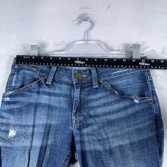 Gap 1969 Easy Straight Leg Jeans Womens Size 26/2 Dark Wash S/705557-00 Blue - Picture 7 of 12
